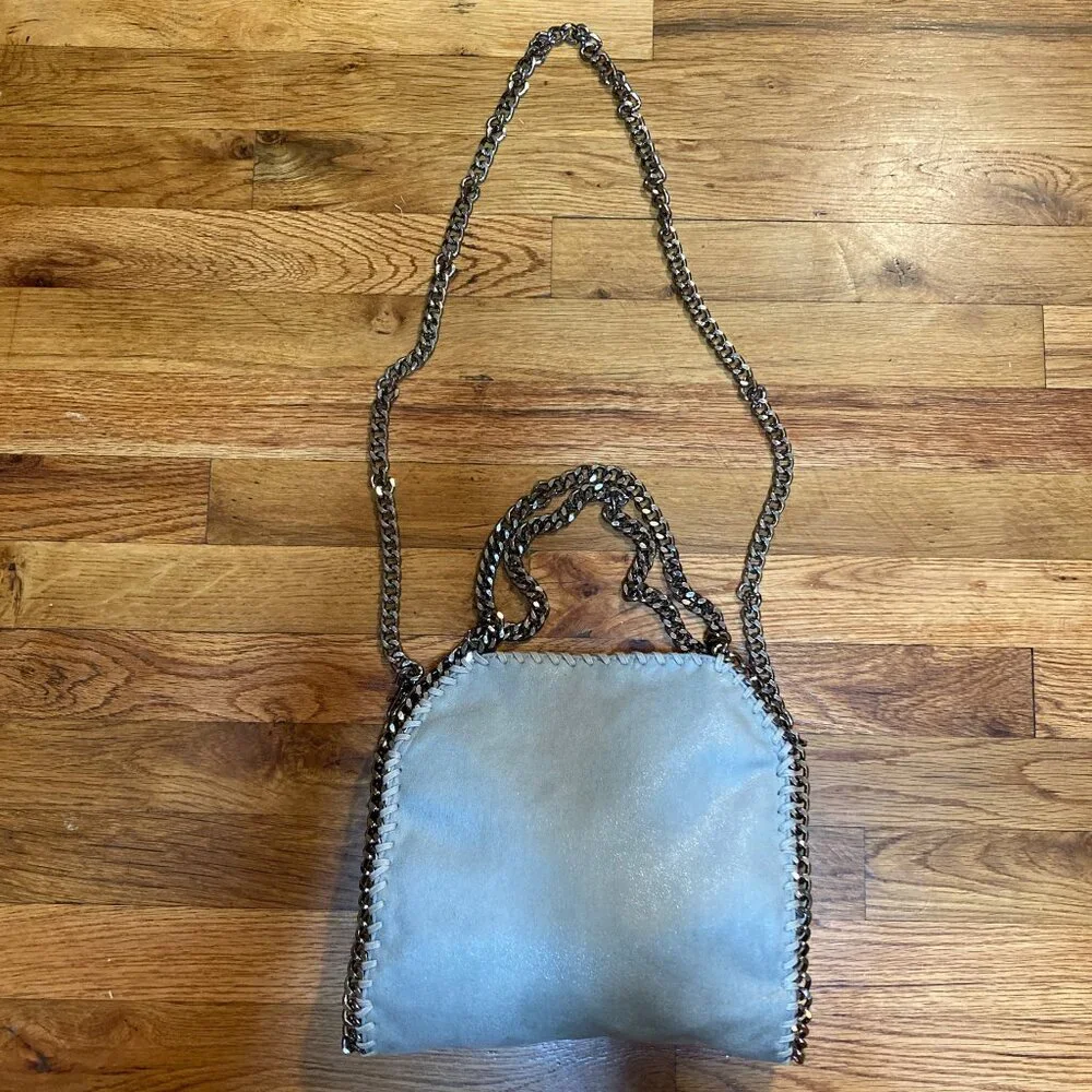 Suede Chain Rocker Purse - Picture 5 of 12